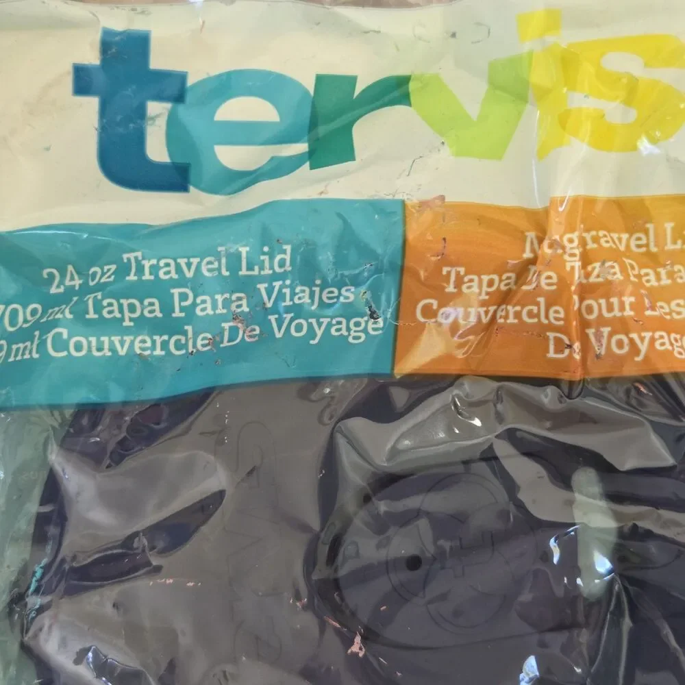 Lot of 3 Replacement Genuine Tervis Tumbler Travel LIDS w/ Slider Blue 24Oz NEW